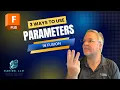 Three ways to use Parameters in Fusion
