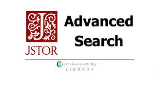 Advanced Search with the JSTOR Database