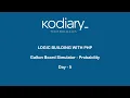 Galton board Probability - Maths Logic Building with PHP