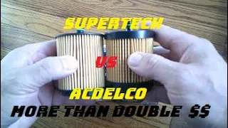 Walmart SuperTech ST9018 Oil Filter vs Acdelco PF457G Oil Filter