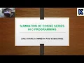 SUMMATION OF COSINE SERIES IN C PROGRAMMING