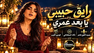 رايق حبيبي يا بعد عمري      رائعة بديع مسعود بصوت عيده    الأنثوي الفخم   ذكاء اصطناعي دندنها