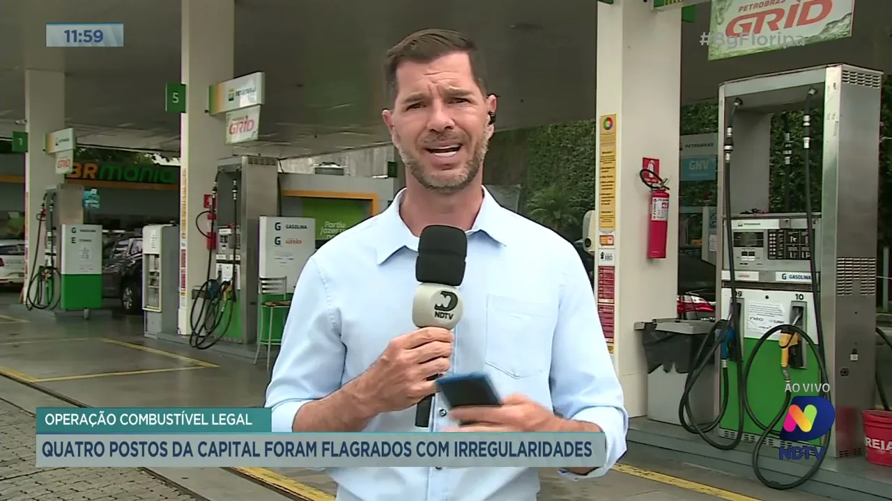 Operação Combustível Legal identificou irregularidades em quatro postos de Florianópolis