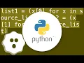 Unpacking a list tuple of pairs into two lists tuples