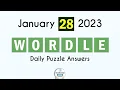 Wordle January 28 2023 Today Answer