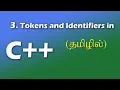 Tokens and Identifiers in C Constants Variables and Keywords in C