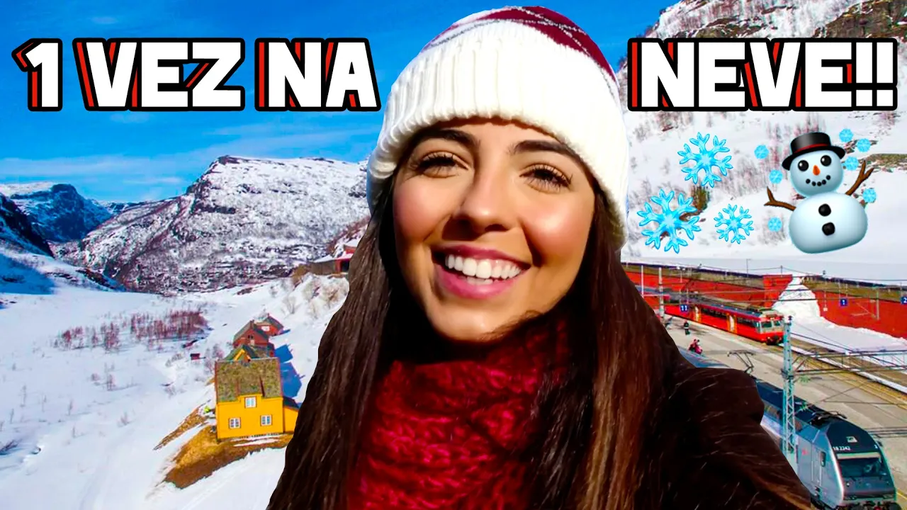 Fiz um PASSEIO DE TREM, BARCO E CARRO pela NEVE!!