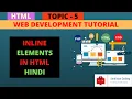 HTML Tutorial Inline Elements in HTMl Block elements in HTML Web Development