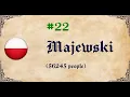 50 Most Common Surnames Poland