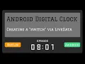 Android Digital Clock App Creating a switch with LiveData