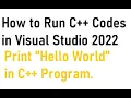 How to run c in Visual Studio 2022