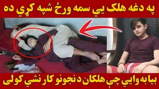 په دغه هلک خو سمه ورځ شپه کړي ده 