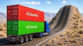 Cars vs Giant Bulge Challenge in BeamNG Drive!