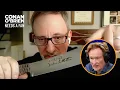 Conan Learns The Requirements To Become A Journeyman Bladesmith Conan O Brien Needs A Fan