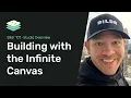 Learn to build on navigate the Infinite Canvas - No-Code Visual Webapp Development