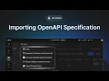 Importing OpenAPI Specification