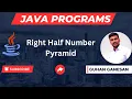 Right Half Number Pyramid Java Interview Programs Campus Interview Programs Pattern Programs