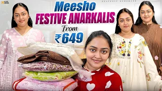 Meesho Festive Anarkalis From 649Rs/- Shocked