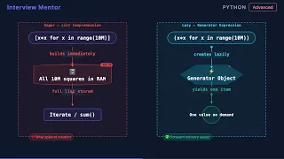 Generator vs List Comprehension Memory in Python
