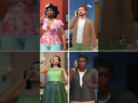 Looking goood 😎 New Create a Sim clothing + cosmic coils 💫Available Now! #sims4