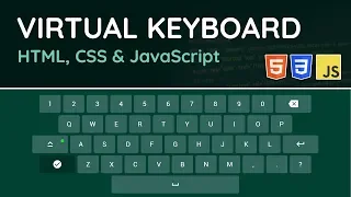 Virtual Keyboard in JavaScript - HTML CSS JavaScript Tutorial Project