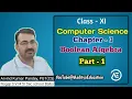 Boolean algebra and Boolean logic Class XI CBSE Chapter 3 Part - 1
