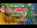 Construí mi árbol de Navidad con materiales del campo