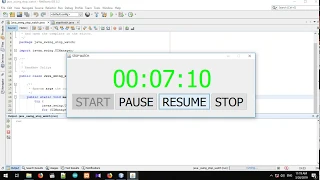 java swing stop watch