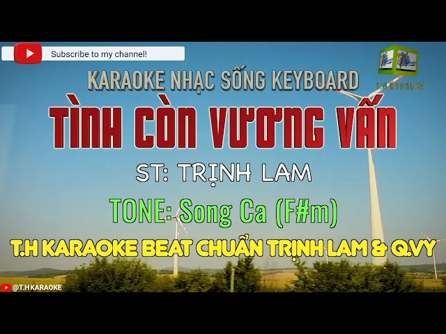 Tình Còn Vương Vấn | Karaoke Beat Chuẩn | CS Trịnh Lam u0026 Quỳnh Vy @THKaraoke