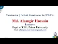 OOP C -07 Constructor and default constructor in cpp with proper description in bangla