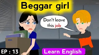 Beggar girl part 13 | English story | Learn English | Animated stories | Sunshine English