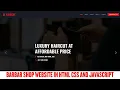 How to Make a Barbar Shop Website in HTML CSS and Javascript Source code