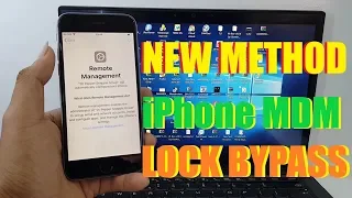 Video showing the Remote Management/Mobile Device Management (MDM) lock being removed .... 