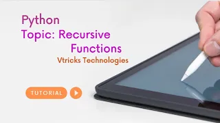 Python For Data Analytics Recursive Functions Part 6