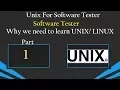 Unix For Testers-Day 1 Why we need to learn Unix 91-8743913121 to Buy Full Course