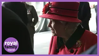the queen visits aircraft on board hms queen elizabeth ahead of carriers first deployment