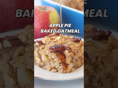 Cinnamon Apple Baked Oatmeal 🍎 #recipe