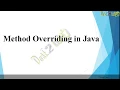 Method Overloading in Java-Object Oriented Concept Engineering VTUeLearning VTU Engineering