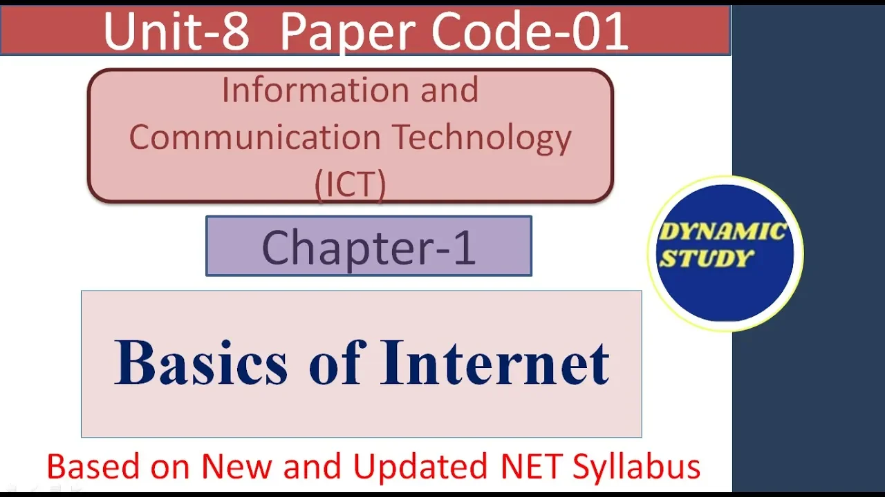 Basics of Internet | Chapter-1 | ICT