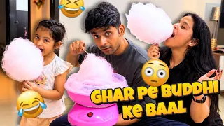 Ghar Pe Cotton Candy Bana Di | Nitsiya TV | Vlog #224