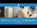 Prepac Elite 32 2 Door Wardrobe Cabinet Assembly Wayfair Basics Bucholz Wardrobe Cabinet Assembly