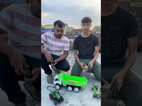 Rc Tractor vs Rc buggy car fight