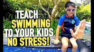 teach your kid to swim with no stress
