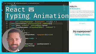 Code your own TYPING ANIMATION with React