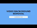 Background Removal using OpenCV