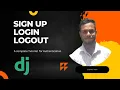Creating Login Signup Page in Django Using Mysql Database Django Python Tutorial