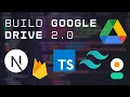 Building a Google Drive Clone using Next js TypeScript NextAuth Tailwind CSS and Firebase