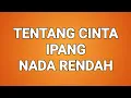 Karaoke - Tentang Cinta - Ipang - Nada Rendah