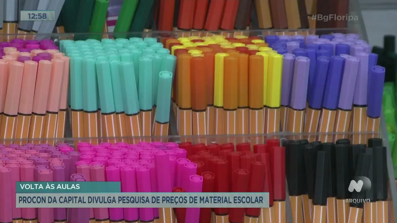 Procon de Florianópolis divulga pesquisa de preços de material escolar