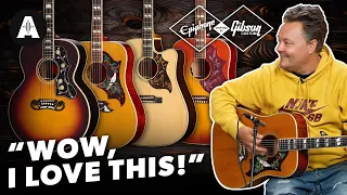 Epiphone Inspired By Gibson Acoustics All-Solid Wood Premium Guitars